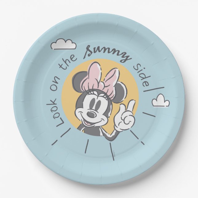 Minnie Mouse | Look on the Sunny Side Paper Plate (Front)
