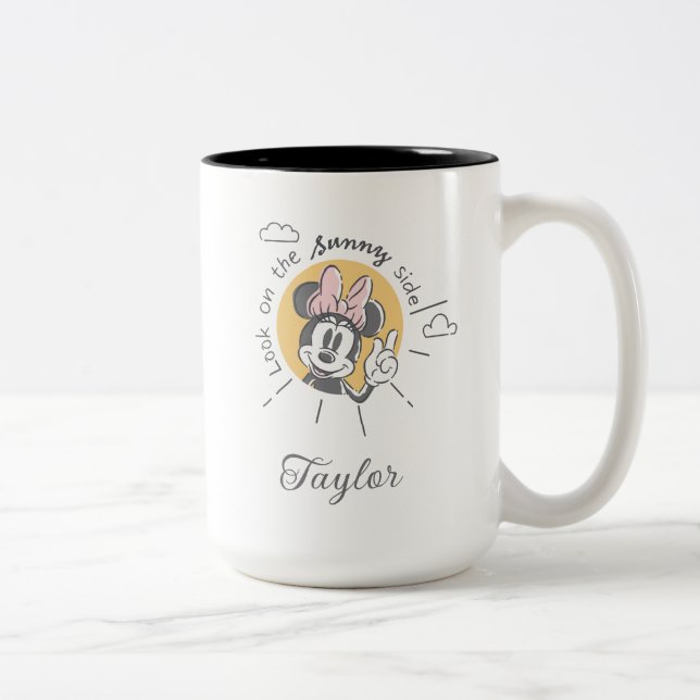 Minnie Mouse | Look on the Sunny Side Two-Tone Coffee Mug (Right)