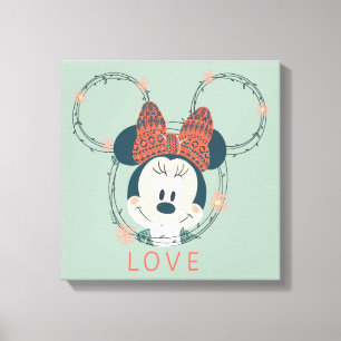 Minnie Mouse Love Canvas Print