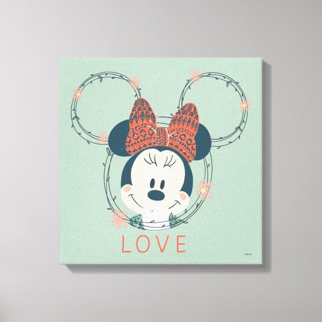 Minnie Mouse | Love Canvas Print (Front)