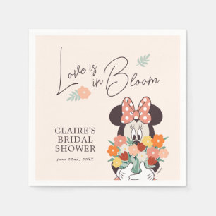 Minnie Mouse   Love is in Bloom Bridal Shower Napkin