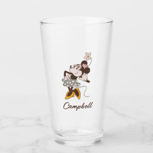 Minnie Mouse   Minnie   Add Your Name Glass