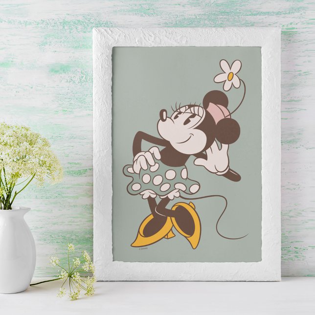 Minnie Mouse | Minnie Strikes a Pose Poster (Poster in frame on table)