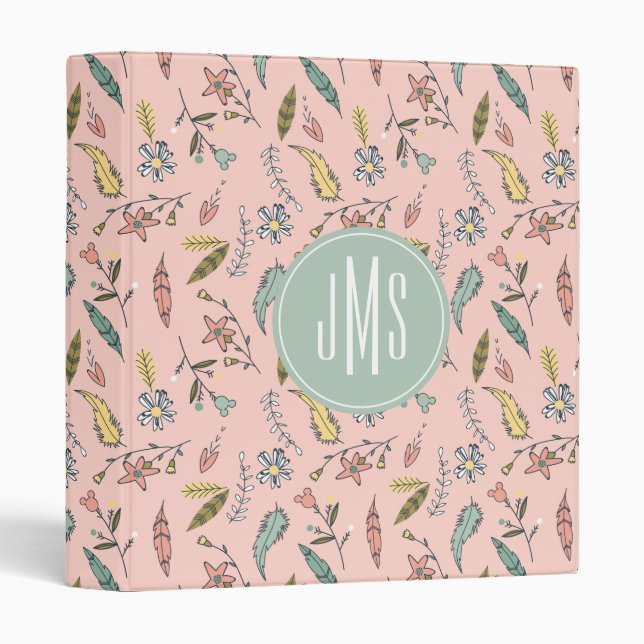 Minnie Mouse | Monogram Adventures Await Pattern Binder (Front/Spine)