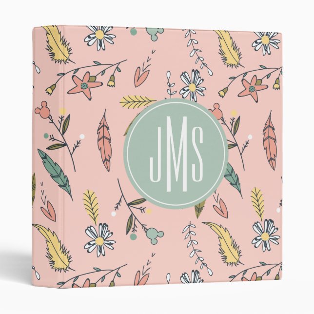 Minnie Mouse | Monogram Adventures Await Pattern Binder (Front/Spine)