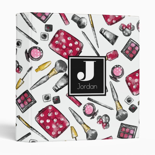 Minnie Mouse | Monogram #what'sinmypurse Pattern Binder (Front/Spine)