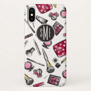 Minnie Mouse   Monogram #what'sinmypurse Pattern iPhone X Case