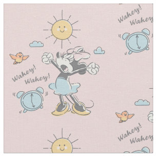 Minnie Mouse   Morning Wake Up Fabric