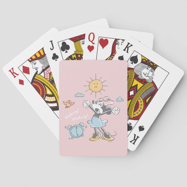 Minnie Mouse | Morning Wake Up Playing Cards (Back)