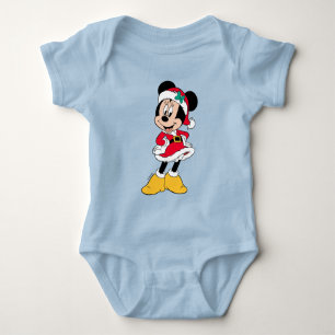 Minnie Mouse   Mrs. Claus Outfit Baby Bodysuit