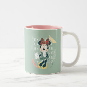 Minnie Mouse Never Stop Exploring Two-Tone Coffee Mug