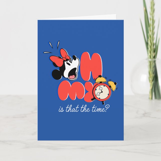 Minnie Mouse Oh My Is That the Time Card (Front)
