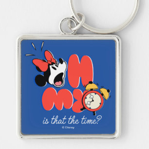 Minnie Mouse Oh My Is That the Time Keychain