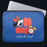 Minnie Mouse Oh My Is That the Time Laptop Sleeve<br><div class="desc">Bright, bold, and full of playful energy, this fun Minnie Mouse artwork captures a relatable “oh my” moment with expressive character charm and a cheerful pop of color. The lively typography and whimsical clock detail make this design feel dynamic, humorous, and instantly eye-catching. Perfect for customizable Zazzle products like t-shirts,...</div>