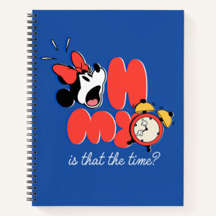 Minnie Mouse Oh My Is That the Time Notebook