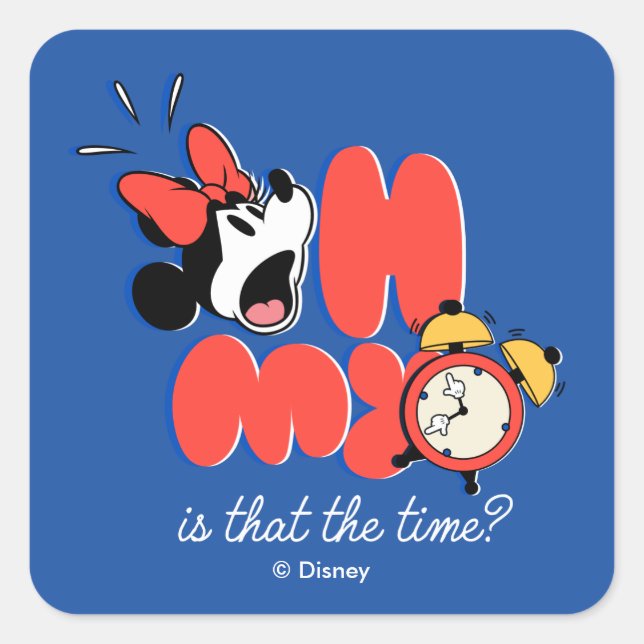 Minnie Mouse Oh My Is That the Time Square Sticker (Front)