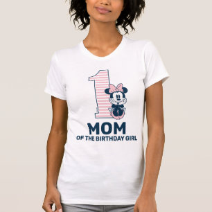 Minnie Mouse One Mom of the Birthday Girl T-Shirt
