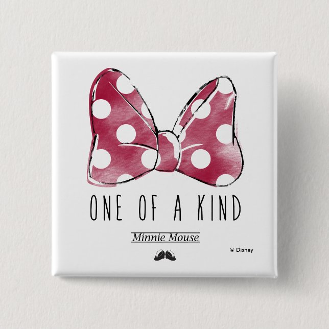 Minnie Mouse | One Of A Kind 2 Inch Square Button (Front)