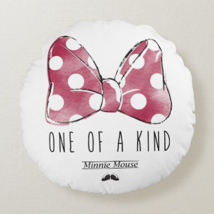 Minnie Mouse   One Of A Kind Round Pillow