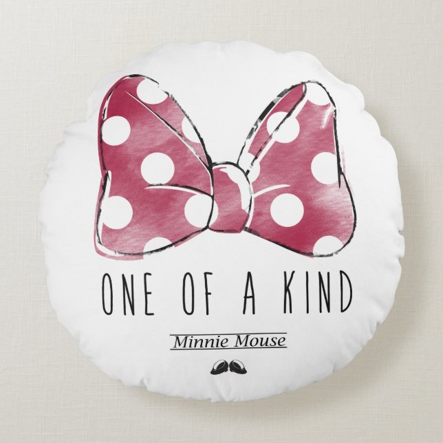 Minnie Mouse | One Of A Kind Round Pillow (Front)