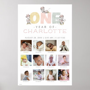 Minnie Mouse   One Year of - 12 Months Poster
