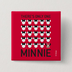 Minnie Mouse   Only One Minnie 2 Inch Square Button
