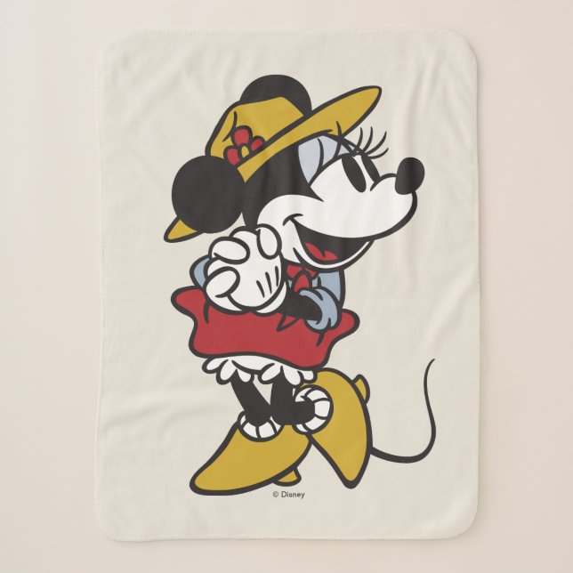 Minnie Mouse | Outdoor Minnie Sherpa Blanket (Front)