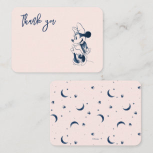 Minnie Mouse Over the Moon - Girl Baby Shower Place Card