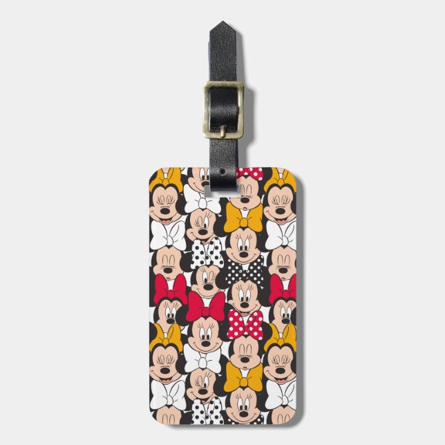 Minnie Mouse | Pattern Luggage Tag (Front Vertical)