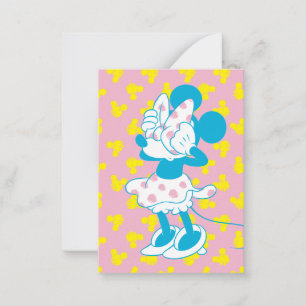 Minnie Mouse Peeka-Boo Photo Valentine Card