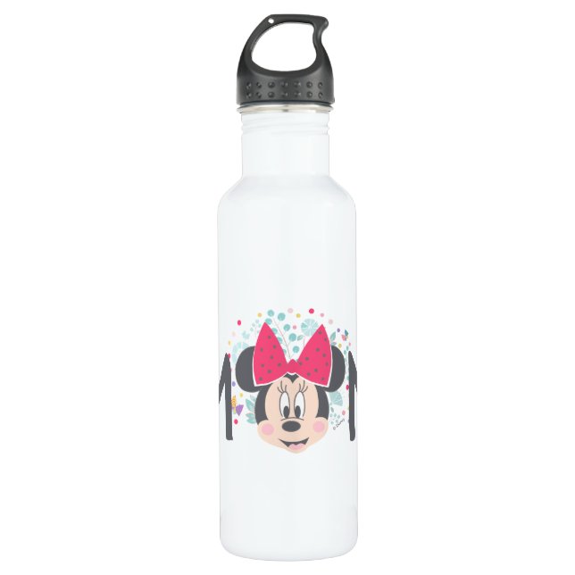 Minnie Mouse Peeking - Happy Mother's Day 710 Ml Water Bottle (Front)