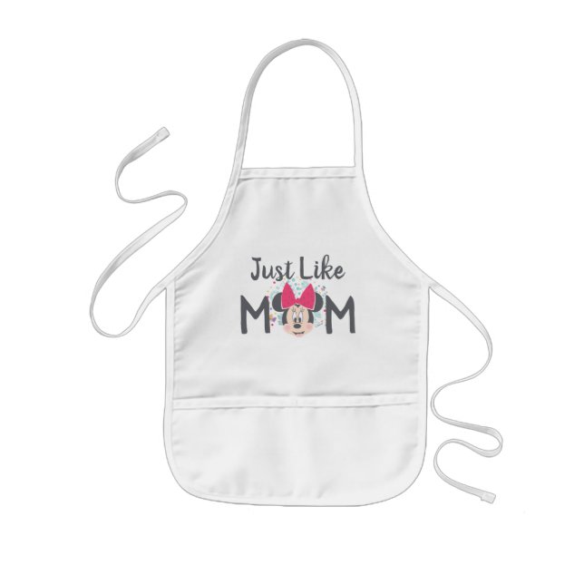 Minnie Mouse Peeking - Happy Mother's Day Kids Apron (Front)