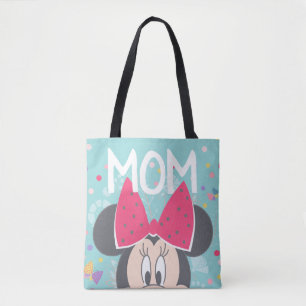 Minnie Mouse Peeking - Happy Mother's Day Tote Bag