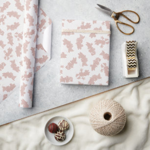  Minnie Mouse Pink Boho Birthday Pattern Wrapping Paper