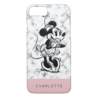 Minnie Mouse | Pink Marble - Add Your Name
