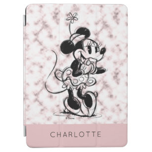 Minnie Mouse   Pink Marble - Add Your Name iPad Air Cover