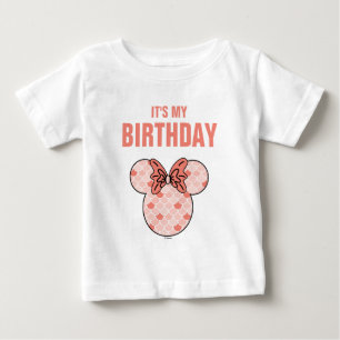 Minnie Mouse   Pink Mermaid Birthday Baby T-Shirt
