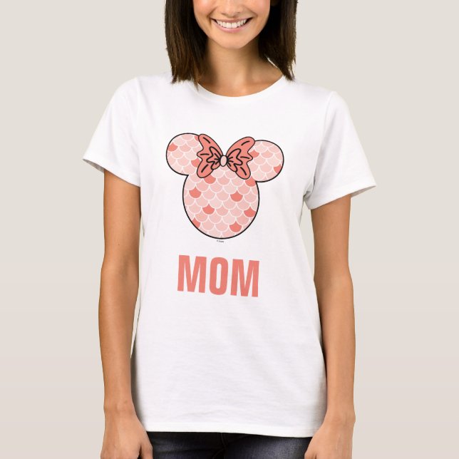 Minnie Mouse | Pink Mermaid Birthday T-Shirt (Front)
