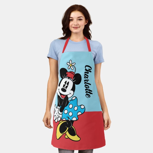 Minnie Mouse Pose | Personalized Apron (Worn)