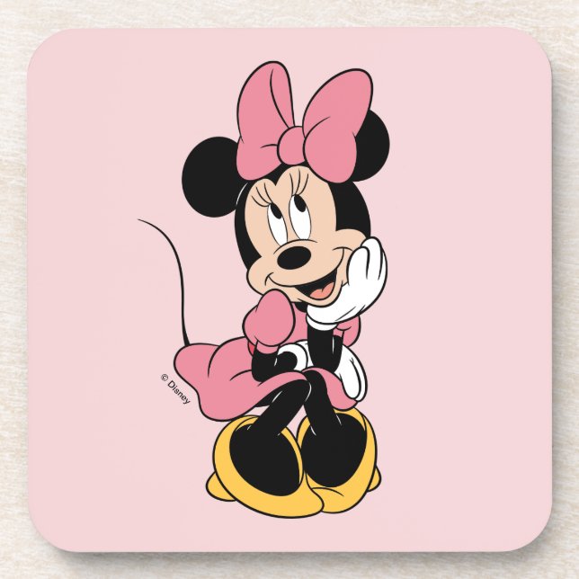 Minnie Mouse | Posing in Pink Coaster (Front)