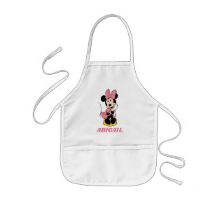 Minnie Mouse   Posing in Pink Kids Apron