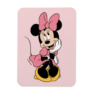 Minnie Mouse   Posing in Pink Magnet