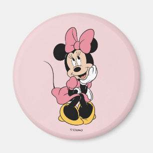 Minnie Mouse   Posing in Pink Magnet