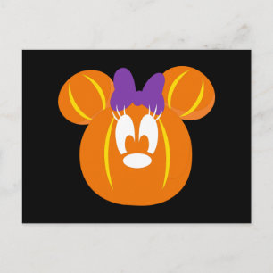 Minnie Mouse Pumpkin Postcard