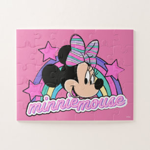 Minnie Mouse Rainbow and Stars Jigsaw Puzzle