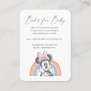 Minnie Mouse Rainbow   Books for Baby Insert Card