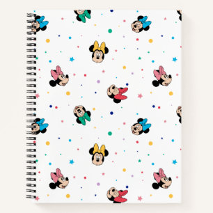 Minnie Mouse Rainbow Bow Pattern Notebook