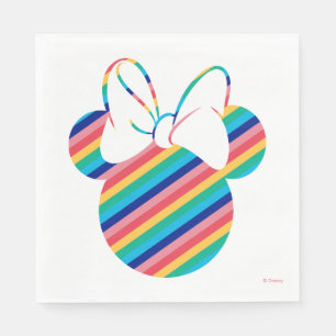 Minnie Mouse Rainbow Icon Napkin