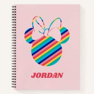 Minnie Mouse Rainbow Icon Notebook