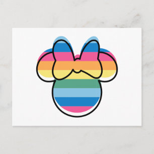 Minnie Mouse   Rainbow Icon Postcard